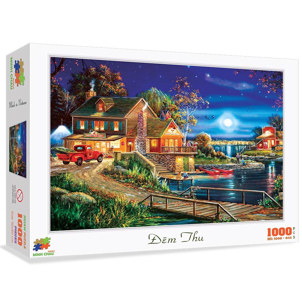 Bộ ghép hình hộp 1000 mảnh-Đêm Thu