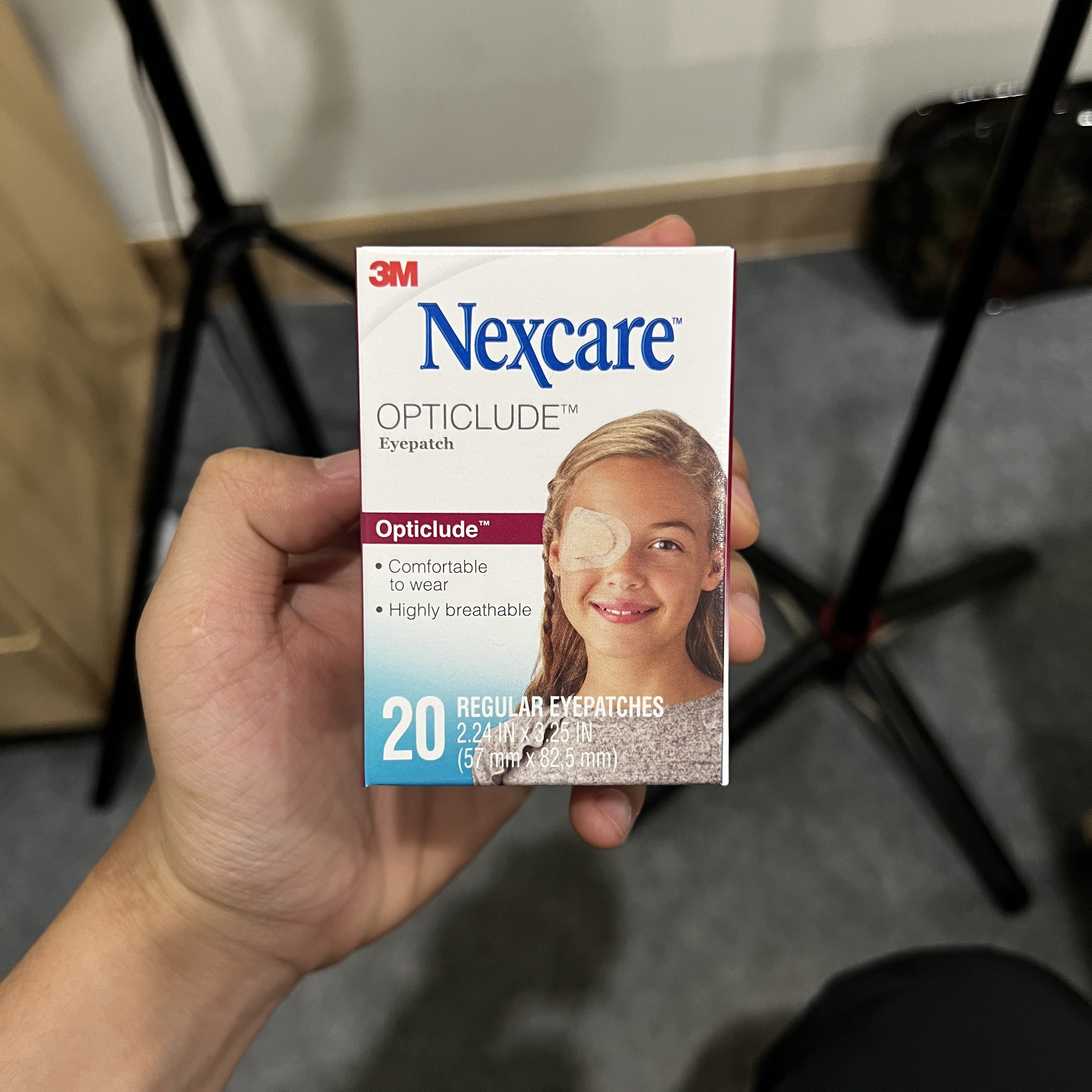 Combo 3 hộp miếng dán mắt chữa nhược thị 3M Nexcare cỡ lớn, sản xuất tại Canada