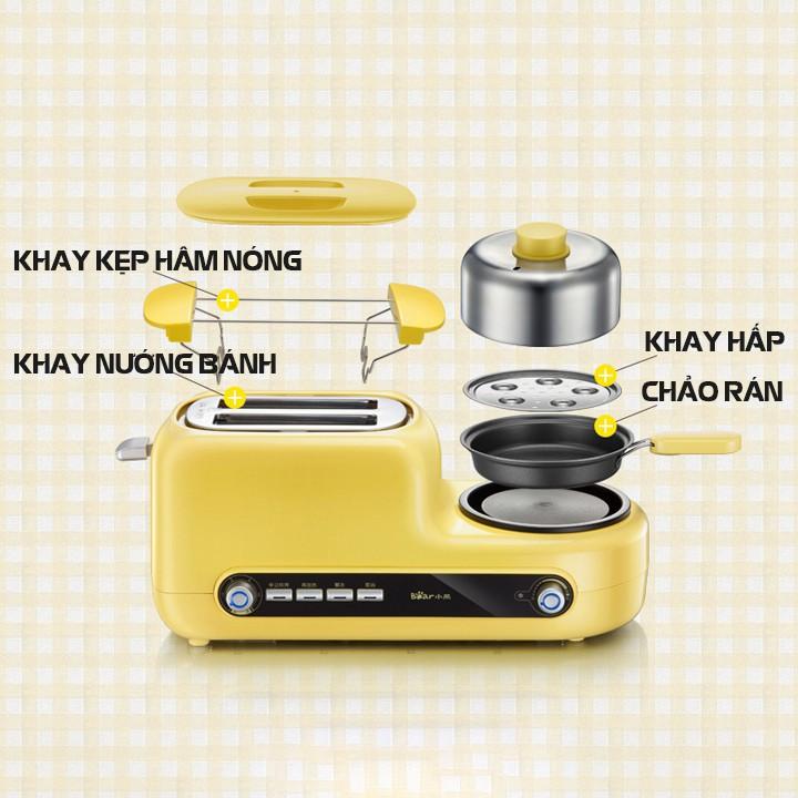 Lò hấp rán nướng bánh mì đa năng 1080W tiết kiệm thời gian và dễ dàng sử dụng tiện lợi cho 1 bữa ăn nhanh - Hàng chính hãng