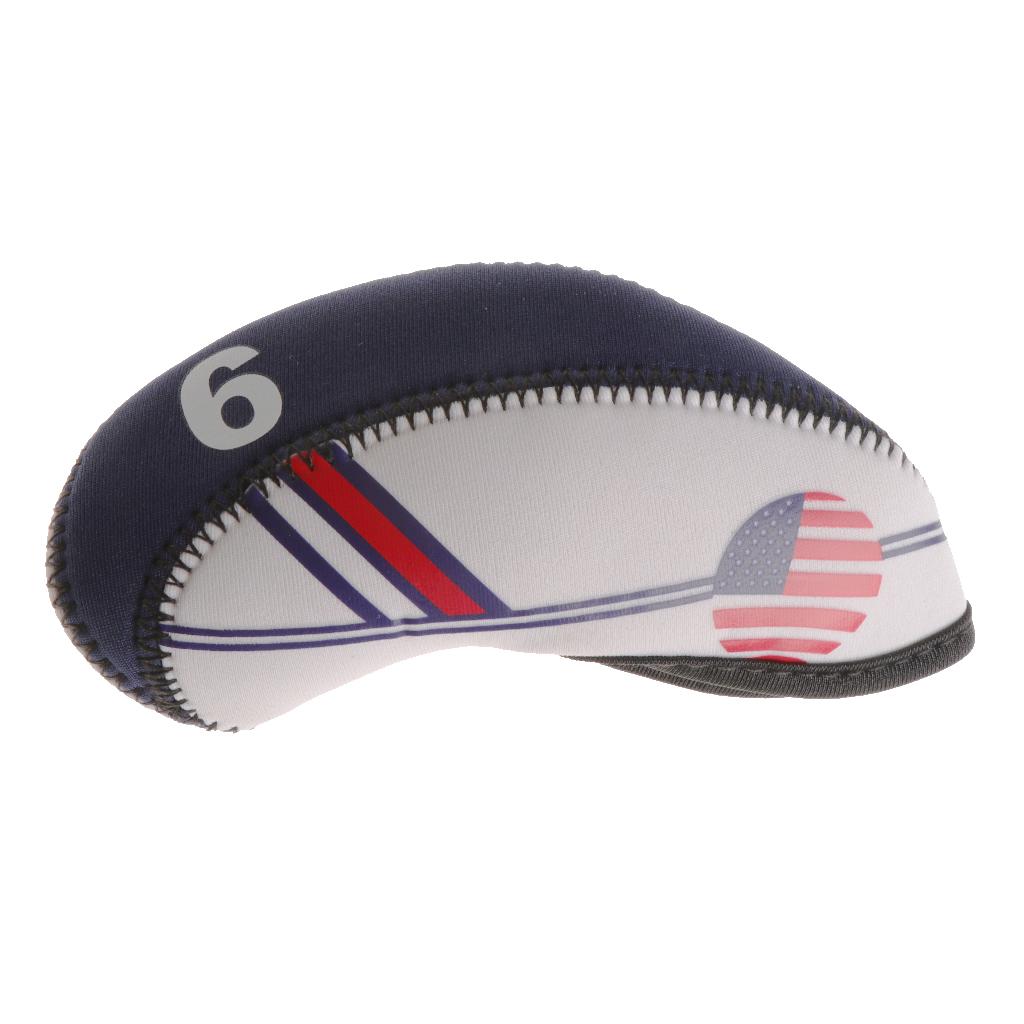 Set 10 Vỏ Bọc Đầu Gậy Golf Bằng Nylon Chống Thấm Nước Tiện Lợi