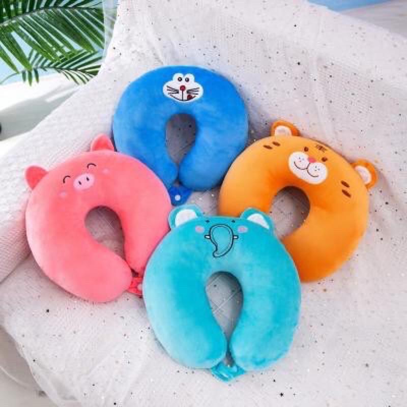 Gối kê cổ chữ u cho dân văn phòng đi du lịch chống mỏi vai gáy có nút bấm