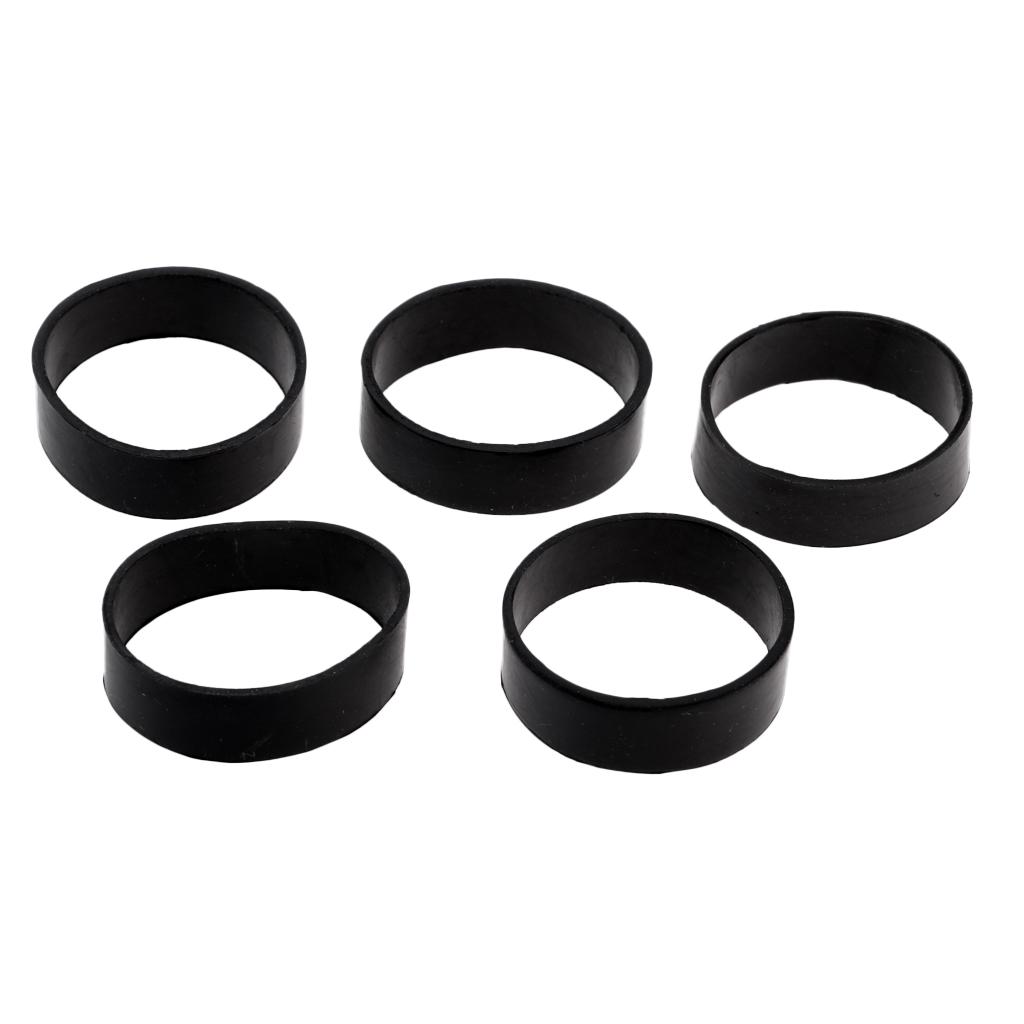 2x5Pcs Rubber Webbing Fixed Rings for Scuba Diving Weight Belt Backplate Strap