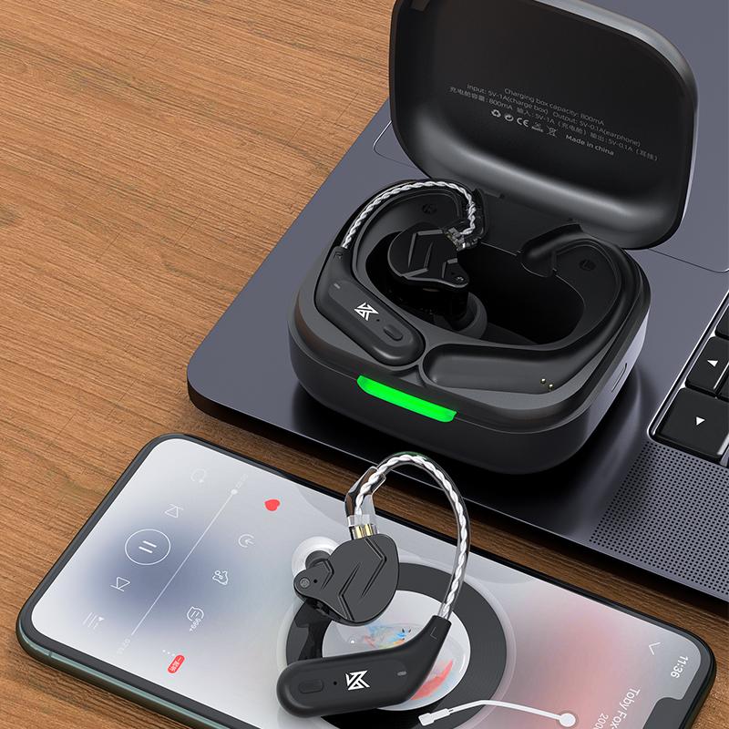 KZ AZ09 HD Bluetooth 5.2 Cáp Nâng Cấp Wifi Không Dây Móc Tai Với Sạc Dành Cho DQ6 ZSX ASX VX C12 tai Nghe Nhét Tai Tai Nghe