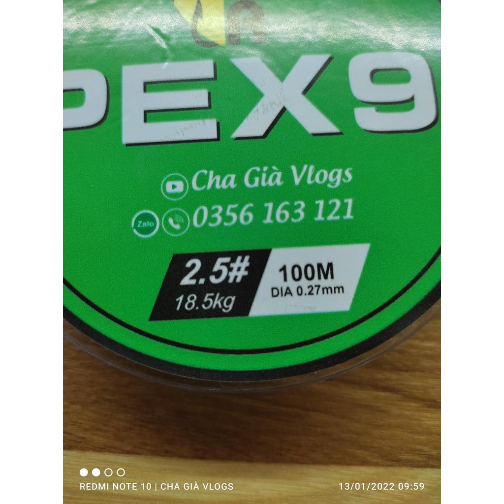 Dây Câu Cá - Dây Dù Câu Lure - PE HVA X9 chuyên lóc ,vược,chẽm