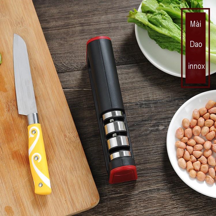 Mài Dao Inox Cầm Tay 3 Lưỡi Đa Năng, Dụng Cụ Mài Dao Kéo Tiện Lợi