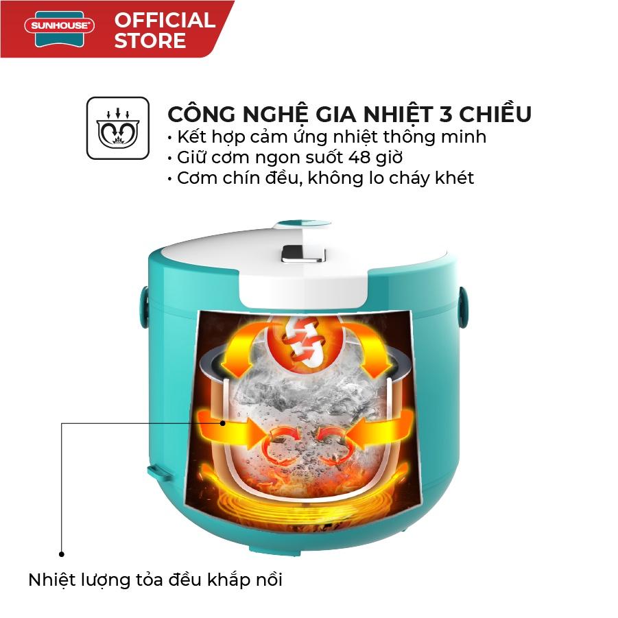 [Hàng Chính Hãng] Nồi cơm điện cao cấp SUNHOUSE MAMA 1.8L SHD8658G - Bảo Hành Chính Hãng 24 Tháng Toàn Quốc