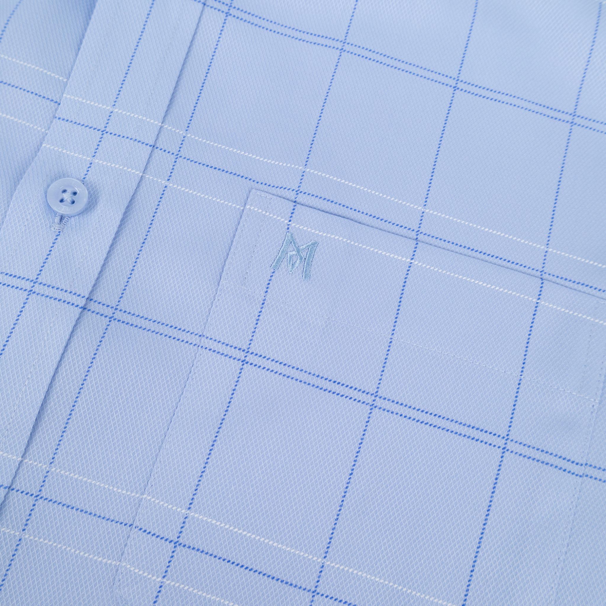 Áo sơ mi nam KHATOCO Tailor Fit dài tay A1MD538T1-CNCR752-2707-D