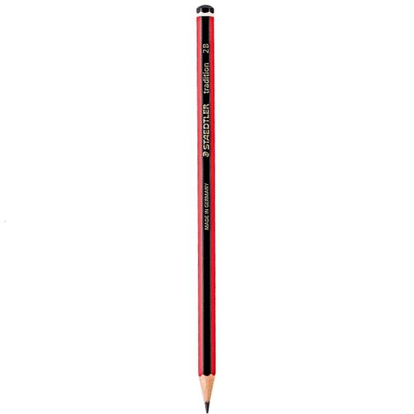 Bút Chì Gỗ 2B Staedtler Tradition 110-2B - Thân Sọc Đỏ Đen