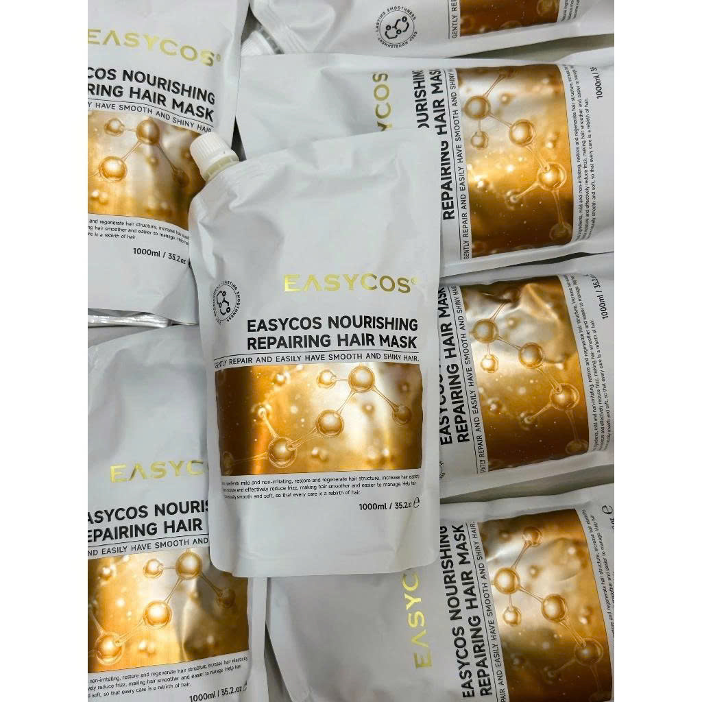 Kem Hấp Ủ Tóc EASYCOS  Mềm Mượt Chuyên Sâu, Phục Hồi Tóc Hư Tổn, Giảm Gãy Rụng 1000ml
