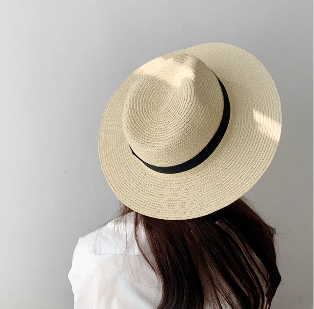 Hình ảnh Nón cao bồi phớt mũ cao bồi nam nữ Fedora comboy chất liệu cói Hàng nhập dona24072901