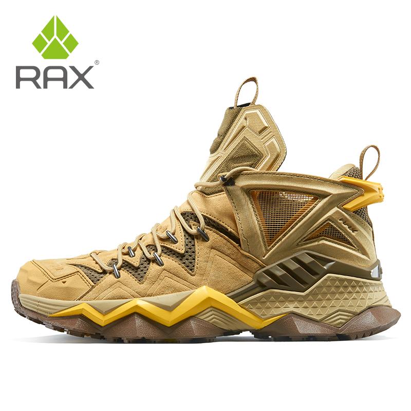 Rax Da Giày Đi Bộ Đường Dài Nam Chống Thấm Nước Leo Núi Ngoài Trời, Cắm Trại Săn Bắn Giày Đi Bộ Giày Chiến Thuật Boot Thể Thao Antle Giày Color: Beige Shoe Size: 44