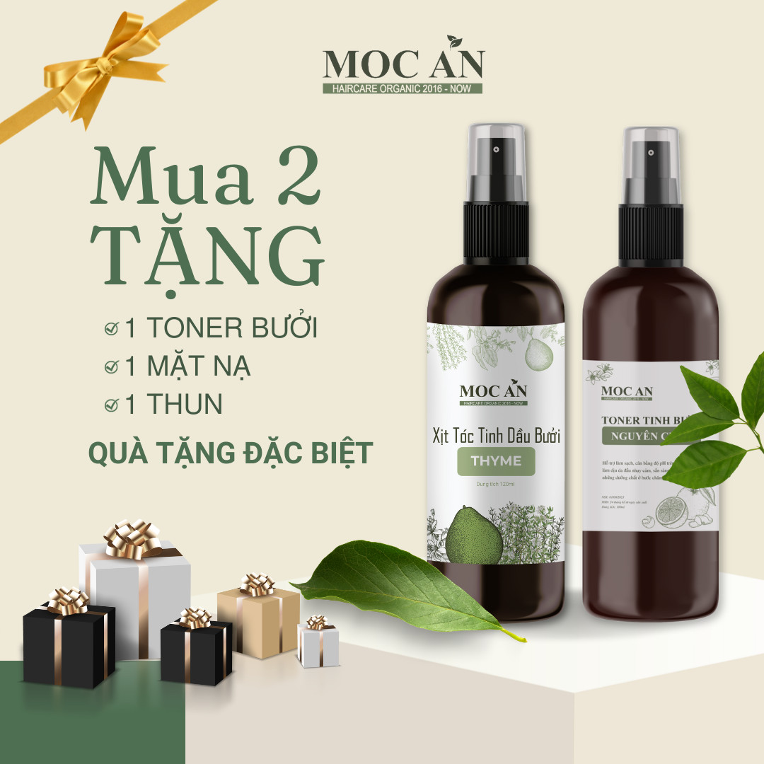 Xịt Tinh Dầu Cỏ Xạ Hương 120ml Dưỡng Tóc Mộc Ân Haircare