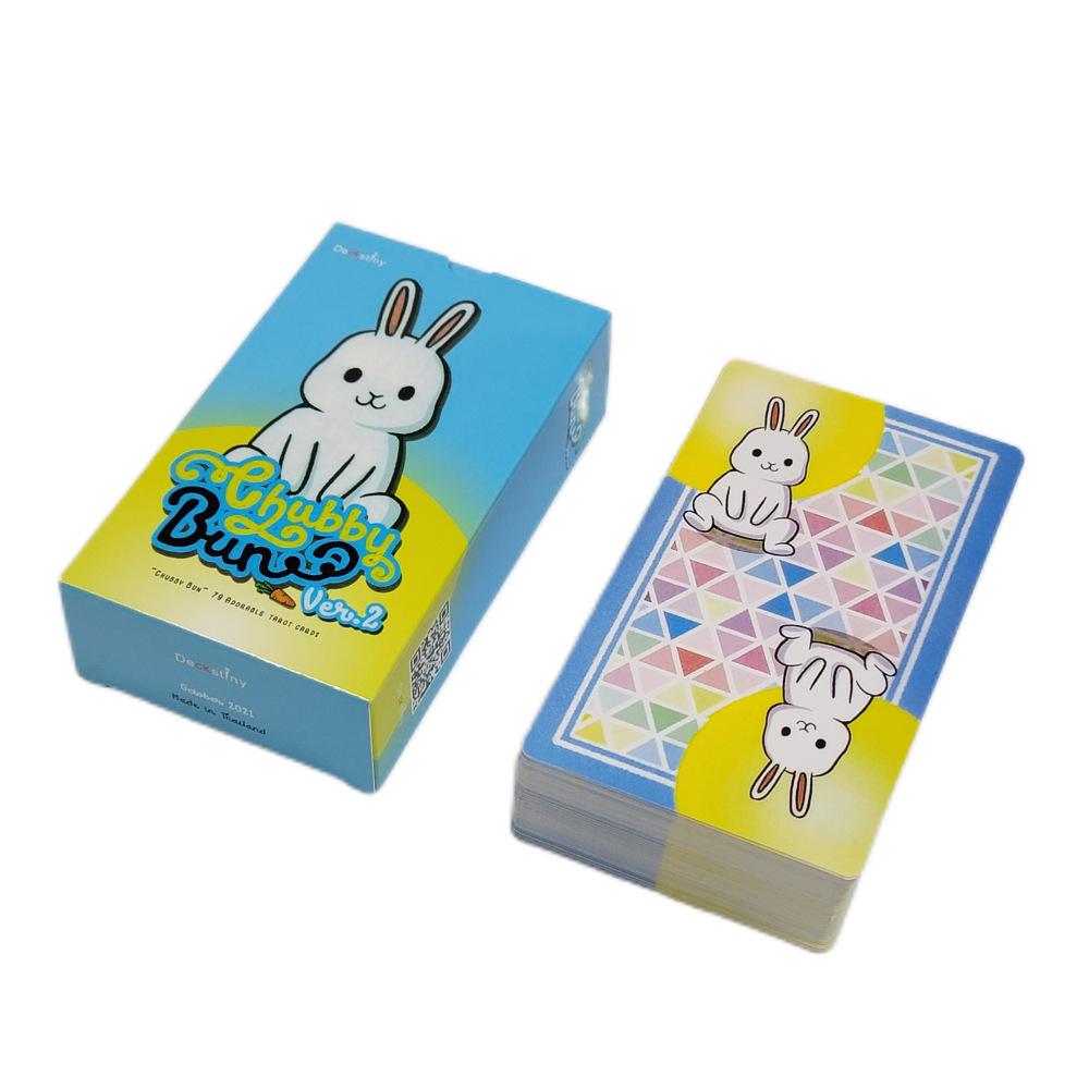 [Size Gốc] Bộ Bài Chubby Bun Tarot 78 Lá Bài 7x12 Cm Tặng Đá Thanh Tẩy