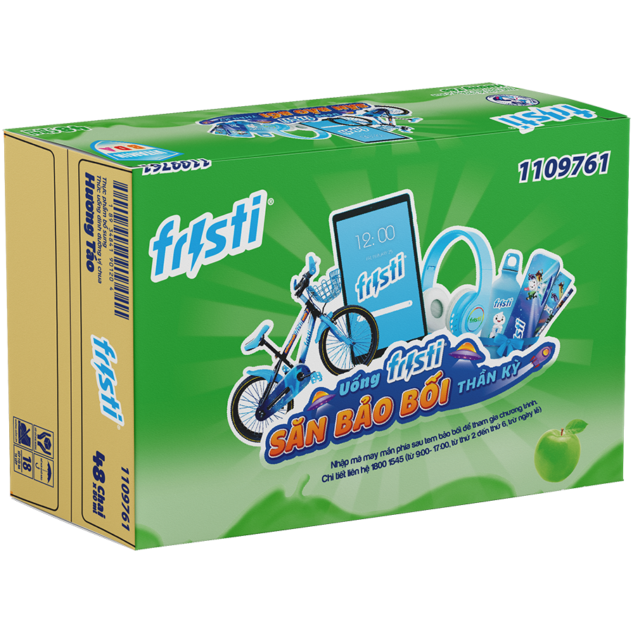 Thùng Fristi Hương Táo 48x80ml