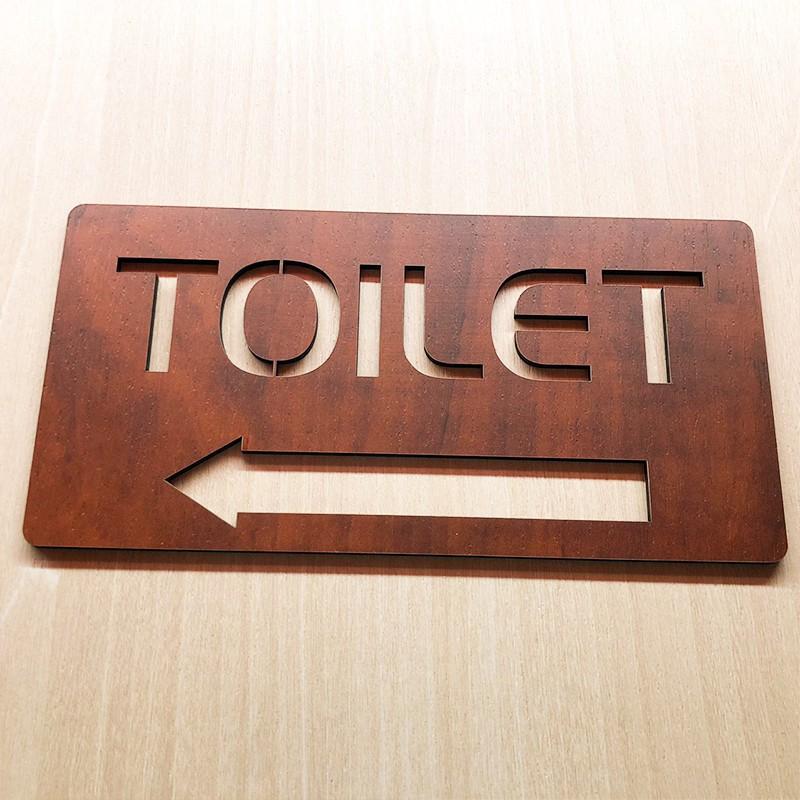 Tranh gỗ treo tường -Bảng toilet, phòng vệ sinh,WC F10 -CRN - 01 đẹp trang trí nhà và quán cafe Trenddecor