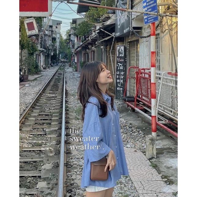Sơ mi sọc Oversize