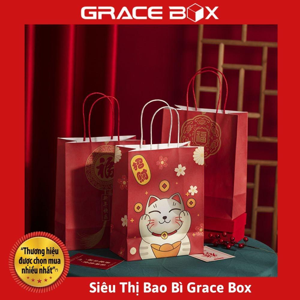 Túi Giấy Quà Tặng Lì Xì May Mắn - Siêu Thị Bao Bì Grace Box