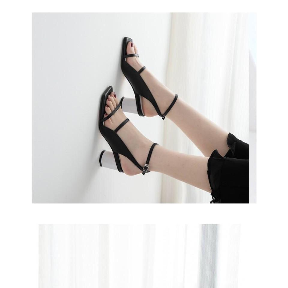 Giày sandal gót tròn cao 5 phân thời trang cao cấp S21 VIETLAVANI