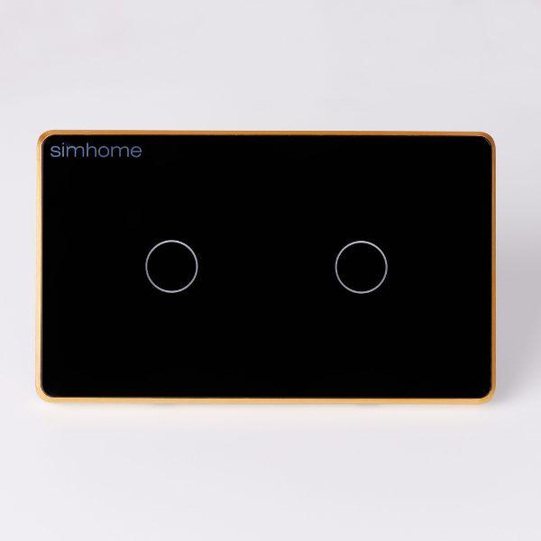 Công tắc cảm ứng Zigbee SimHome S3 – Tiêu chuẩn – 2 nút