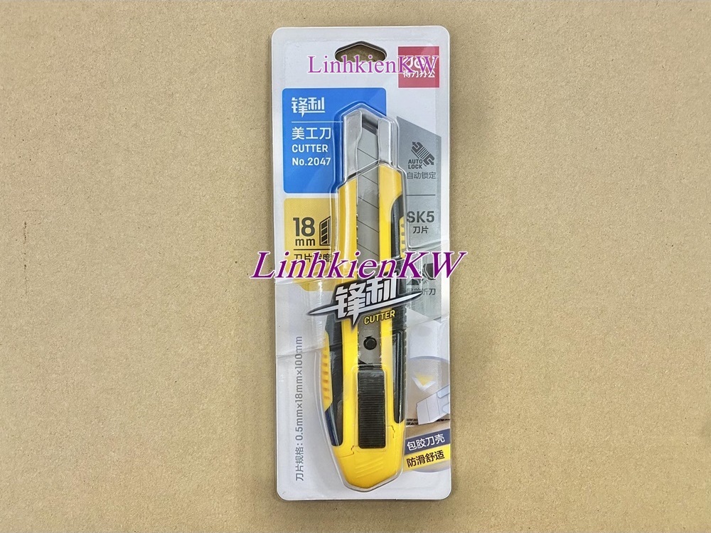 Dao rọc giấy SK5 18mm Delii mới chính gốc!