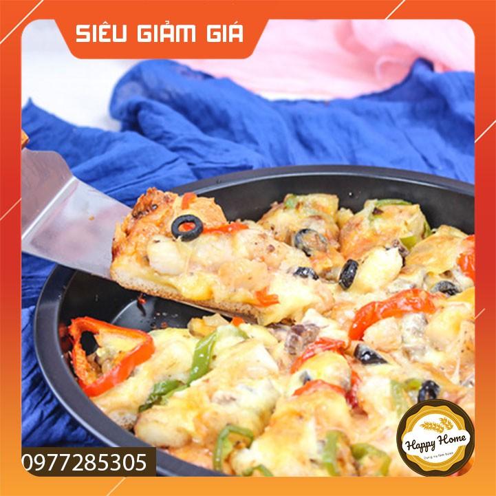 HÀNG MỚI VỀ - Khuôn nướng bánh pizza chống dính tròn dày 8/9/10 inch