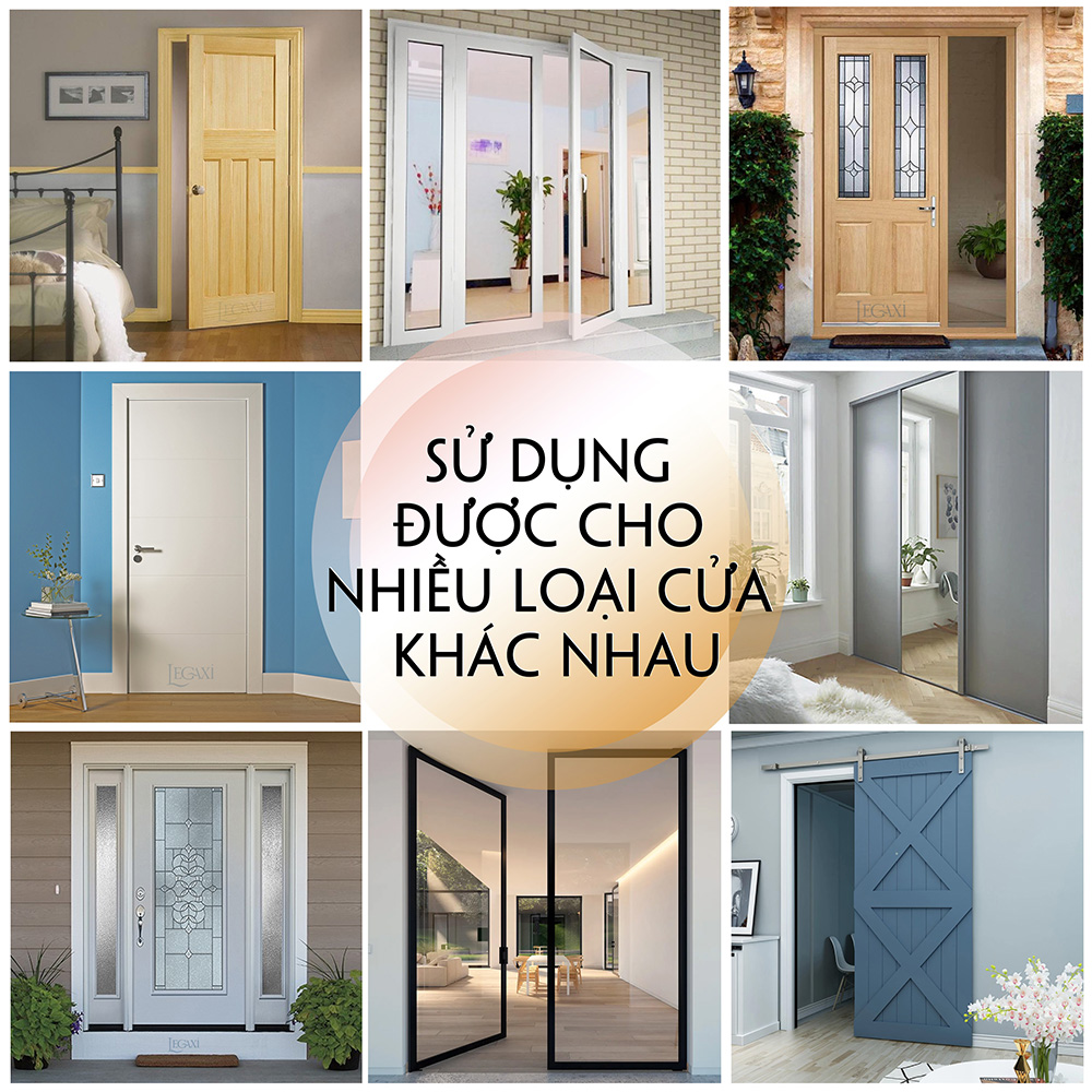 Ron Dán Chân Cửa Legaxi Keo Đỏ Cải Tiến Ngăn Bụi và Côn Trùng 25 35 45 60 110mm 