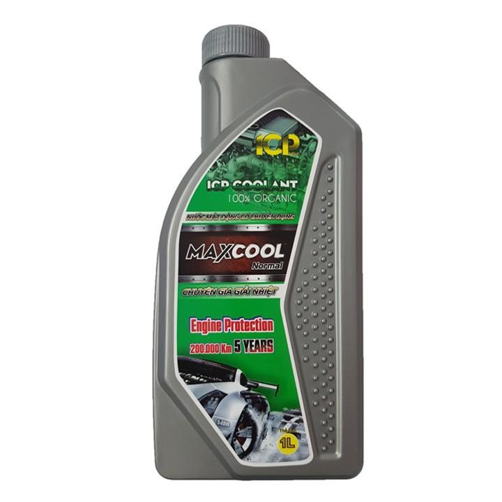 Bộ 2 can nước làm mát xe ô tô màu xanh Maxcool Can 4 Lít + 1 lít