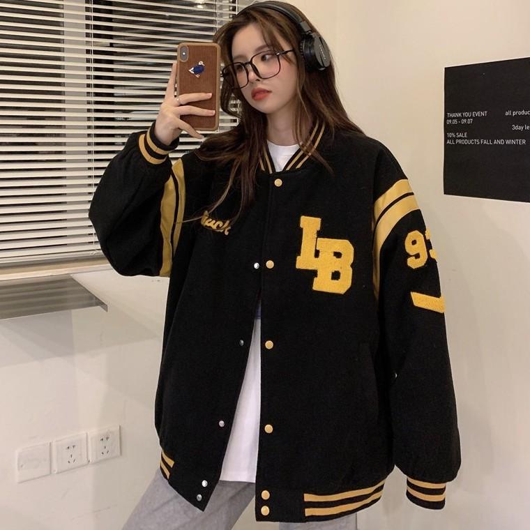 Áo khoác bomber nữ form rộng unisex áo bomber nam form rộng mặc nhà đi chơi đi học thời trang ulzzang hàn quốc