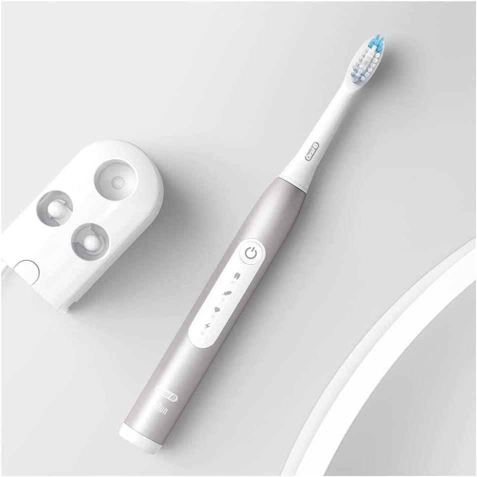 Set 2 Bàn Chải Oral-B Pulsonic Slim Luxe 4900, Giúp Loại Bỏ 99% Vi Khuẩn, Mảng Bám, Ngừa Sâu Răng, Nhập Đức