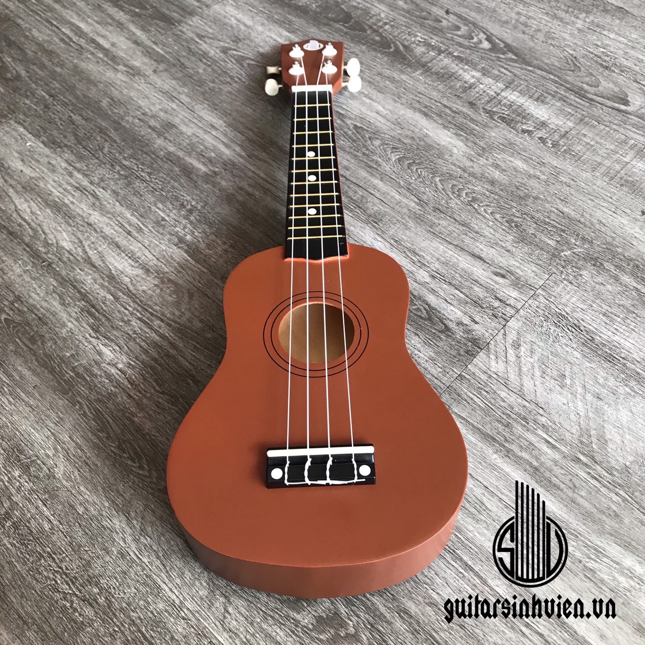 Đàn ukulele màu nâu dài 54cm - Đàn 4 dây dễ đánh cho người mới