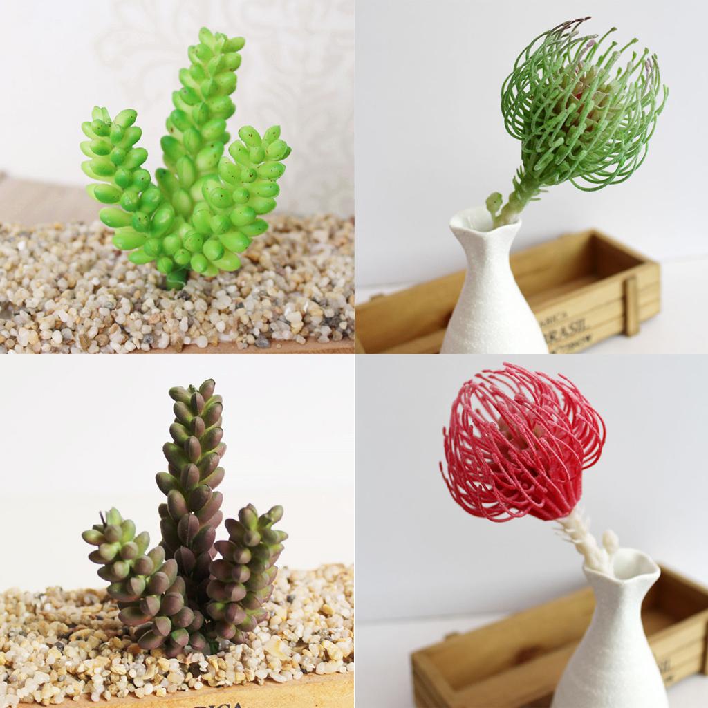 Artificial Green Succulent Plants Wedding Party Decor Home Garden Decor #1