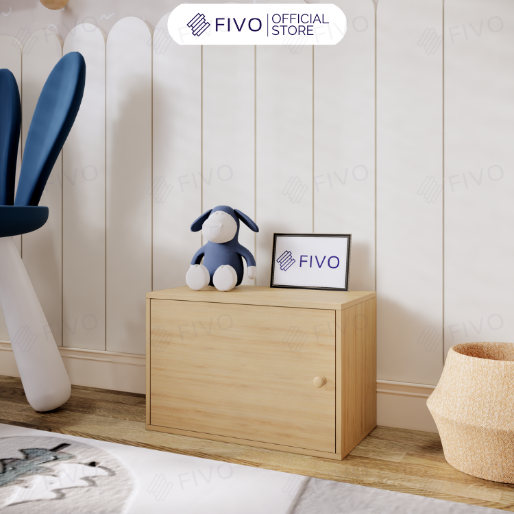 Tủ Kệ Sách Đa Năng FIVO FB03, Thiết Kế Chắc Chắn Có Tấm Lưng, Phù Hợp Mọi Không Gian, Dễ Dàng Lắp Ráp - Có Cửa