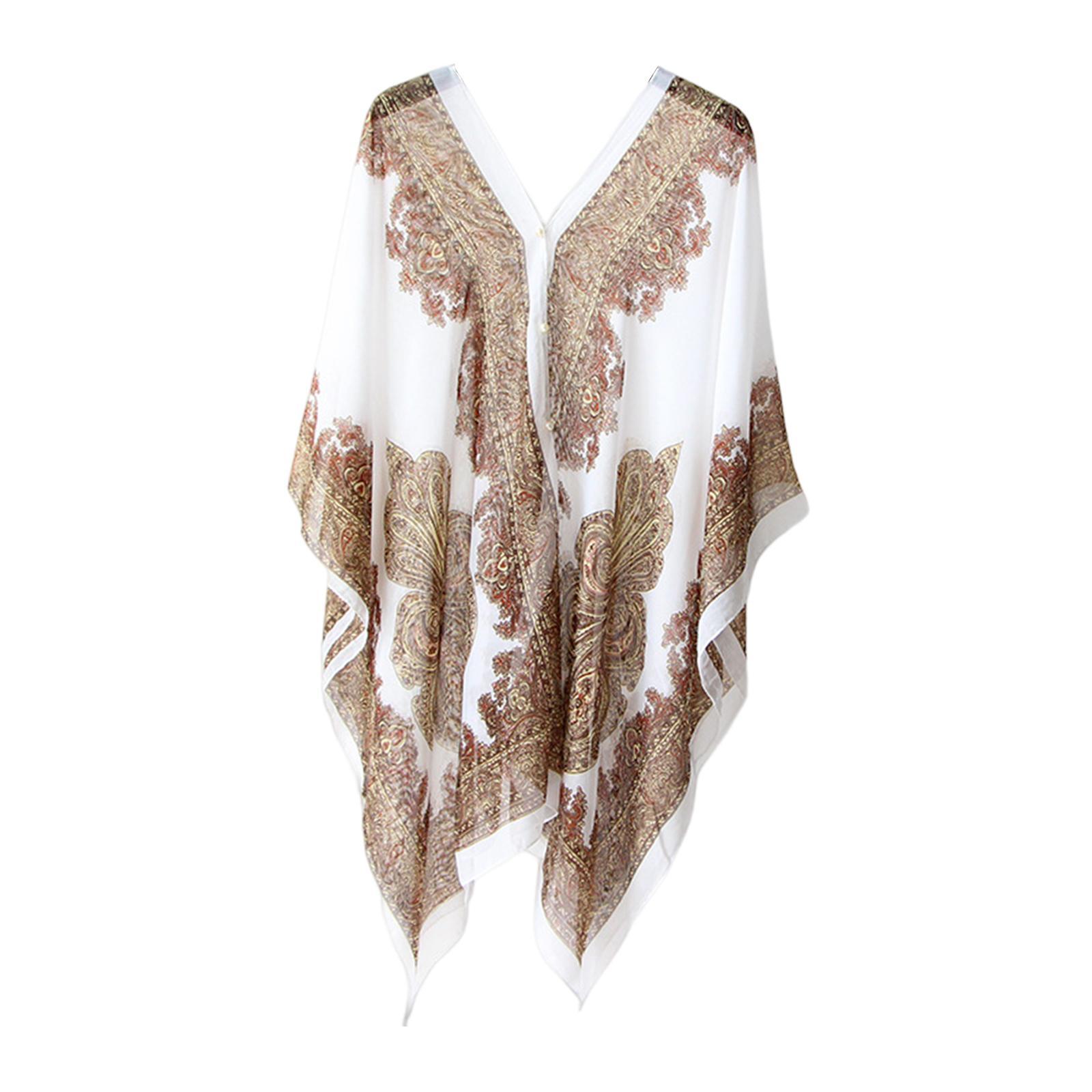 Women Beach Chiffon Chiffon Cover up Top Sleeveless Open Front Soft Loose Shawl Women Chiffon Shawl Wrap for Wedding Evening Summer Cycling