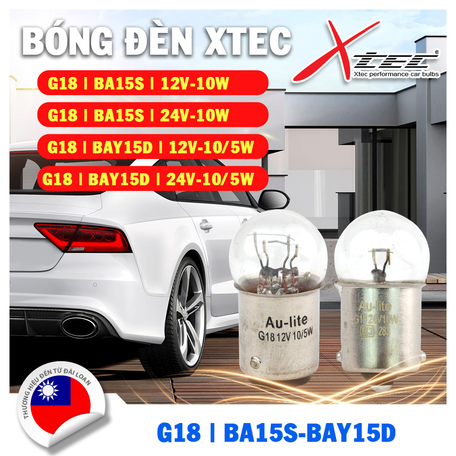 Combo 10 Bóng Đèn Xi Nhan 1 Tim Xtec G18 - Nhập Khẩu Chính Hãng