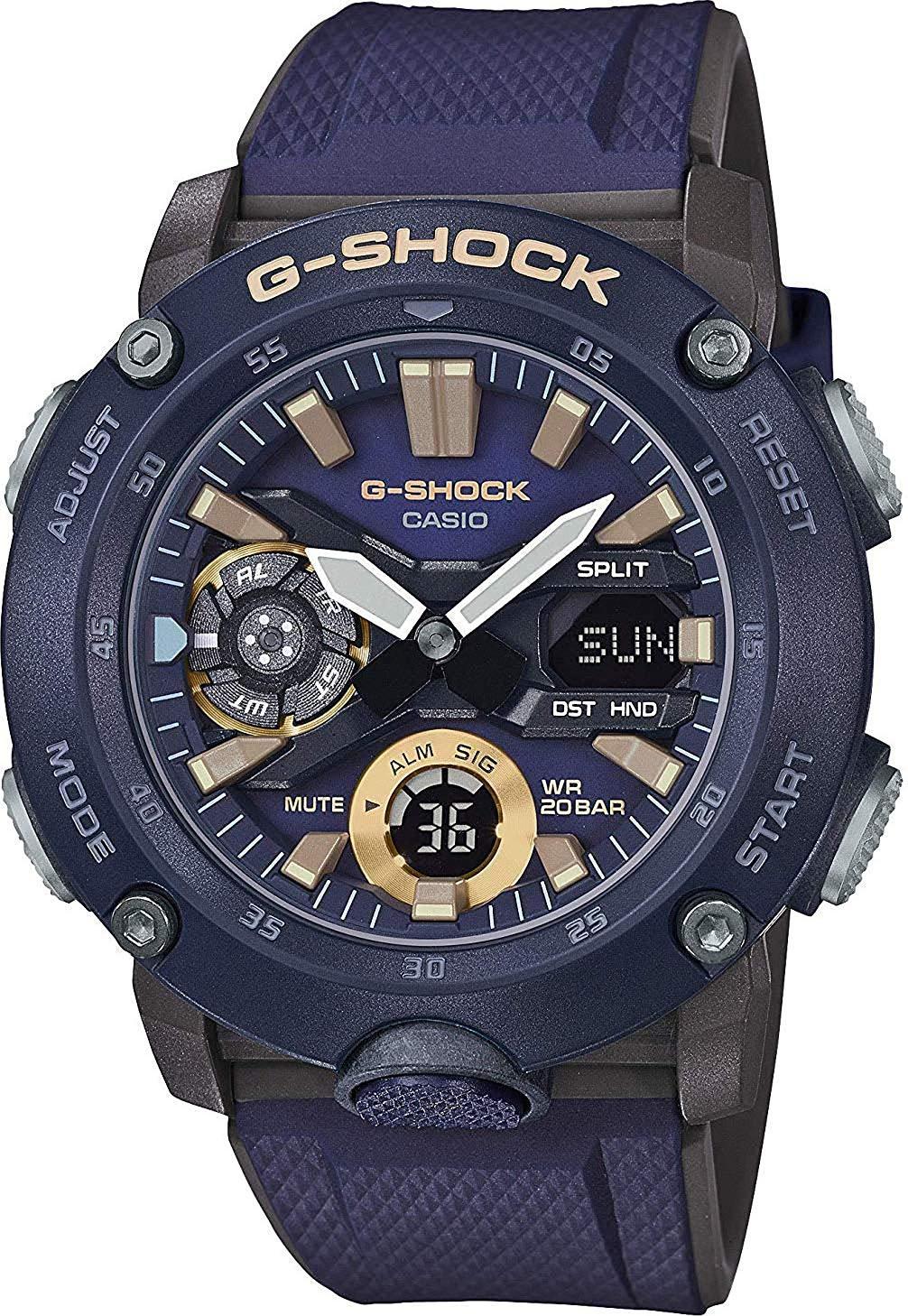 Đồng Hồ Nam Casio G Shock GA-2000-2A Cấu Trúc Bảo Vệ Lõi Cacbon - Chống Nước 200m