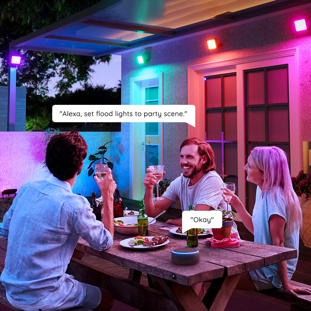 Đèn rọi chiếu sáng cây cảnh, trang trí sân vườn tiểu cảnh ngoài trời Govee RGBIC Flood Lights Outdoor H7060