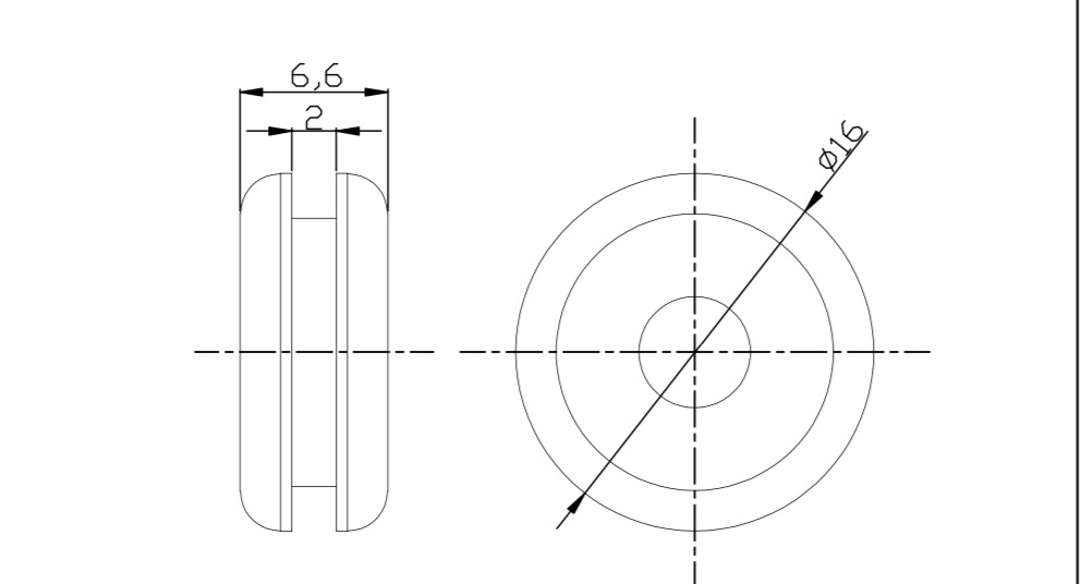 COMBO 100 Vòng Đệm Cao Su Màu Đen Hàng Loại Tốt Kích Thước 16 x 12 x 5mm