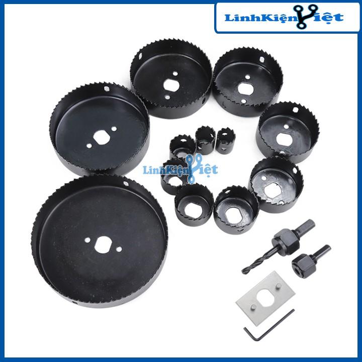Bộ Khoét Lỗ Tròn-Tạo Lỗ Loa 15 Chi Tiết