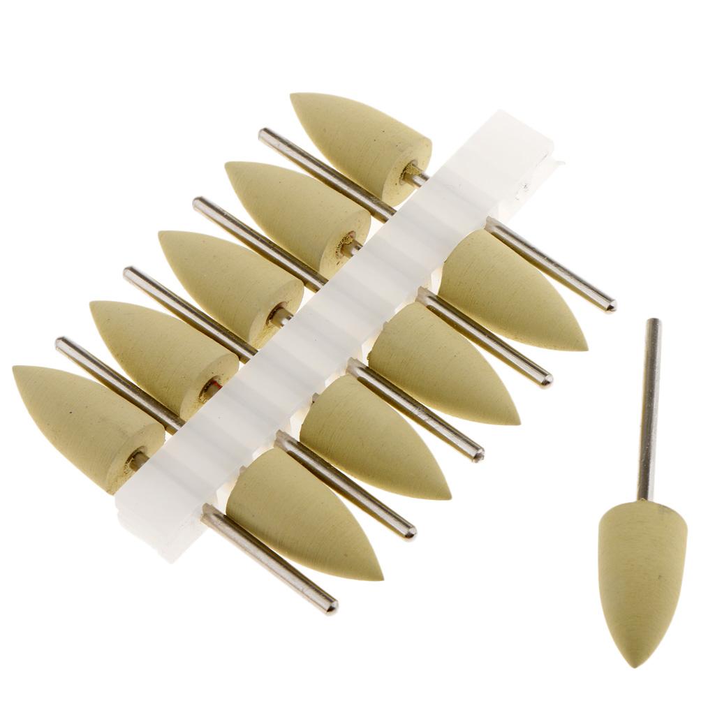 10 Pieces 2.35mm Resin Base Burs Rotary Drill Polisher Set