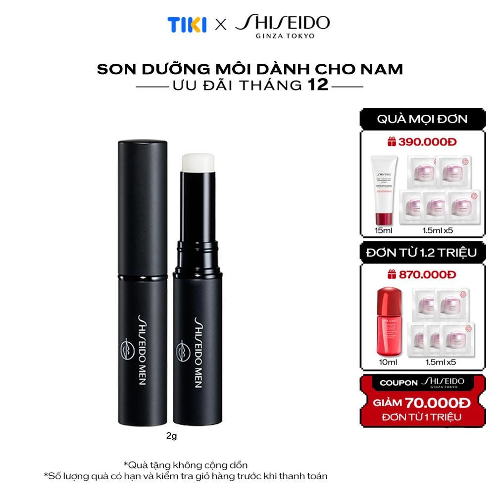 Son dưỡng môi Shiseido Men Moisturizing Lip Creator 2g