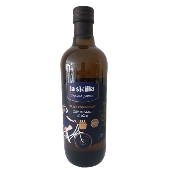 Dầu Oliu nguyên chất Olive Pomace La Sicilia (Ý) 1 lít. Date 05/2024