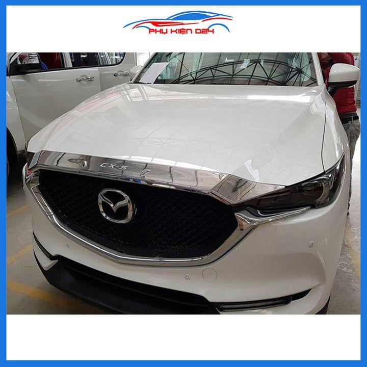 Ốp trang trí mặt ca lăng CX5 CX-5 2018-2019-2020-2021-2022 lắp viền mí capo
