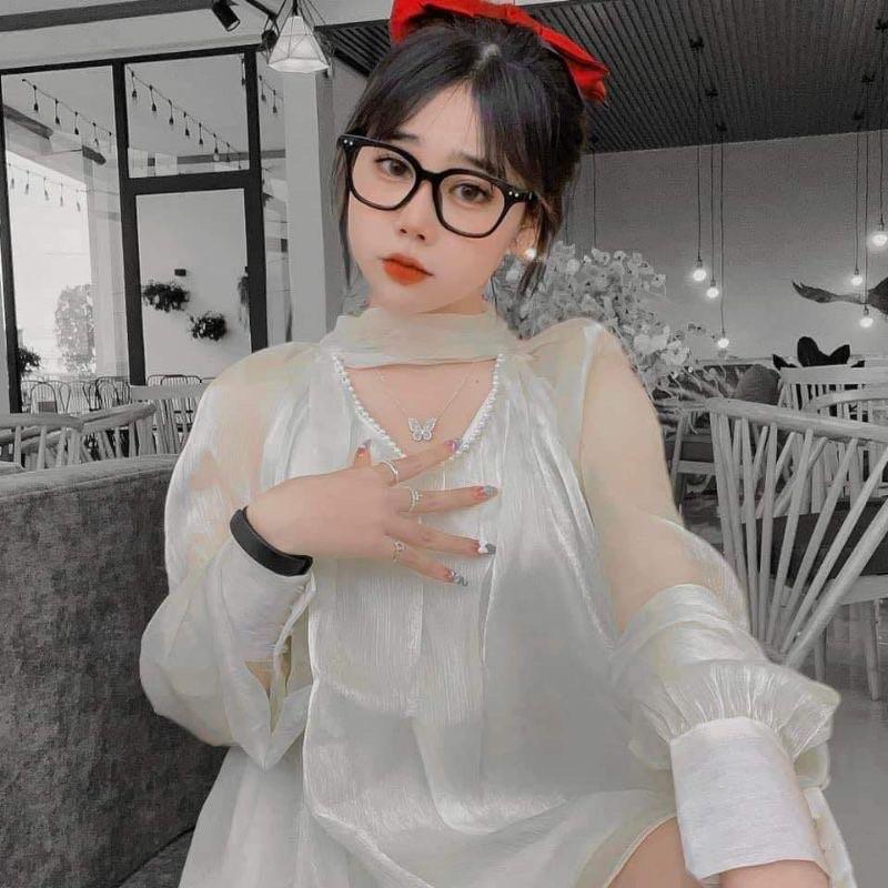 Áo Tơ Óng 2 Lớp Phối Ngọc , Áo Nữ Kiểu Siêu Xinh Có Ảnh Thật Kèm Video
