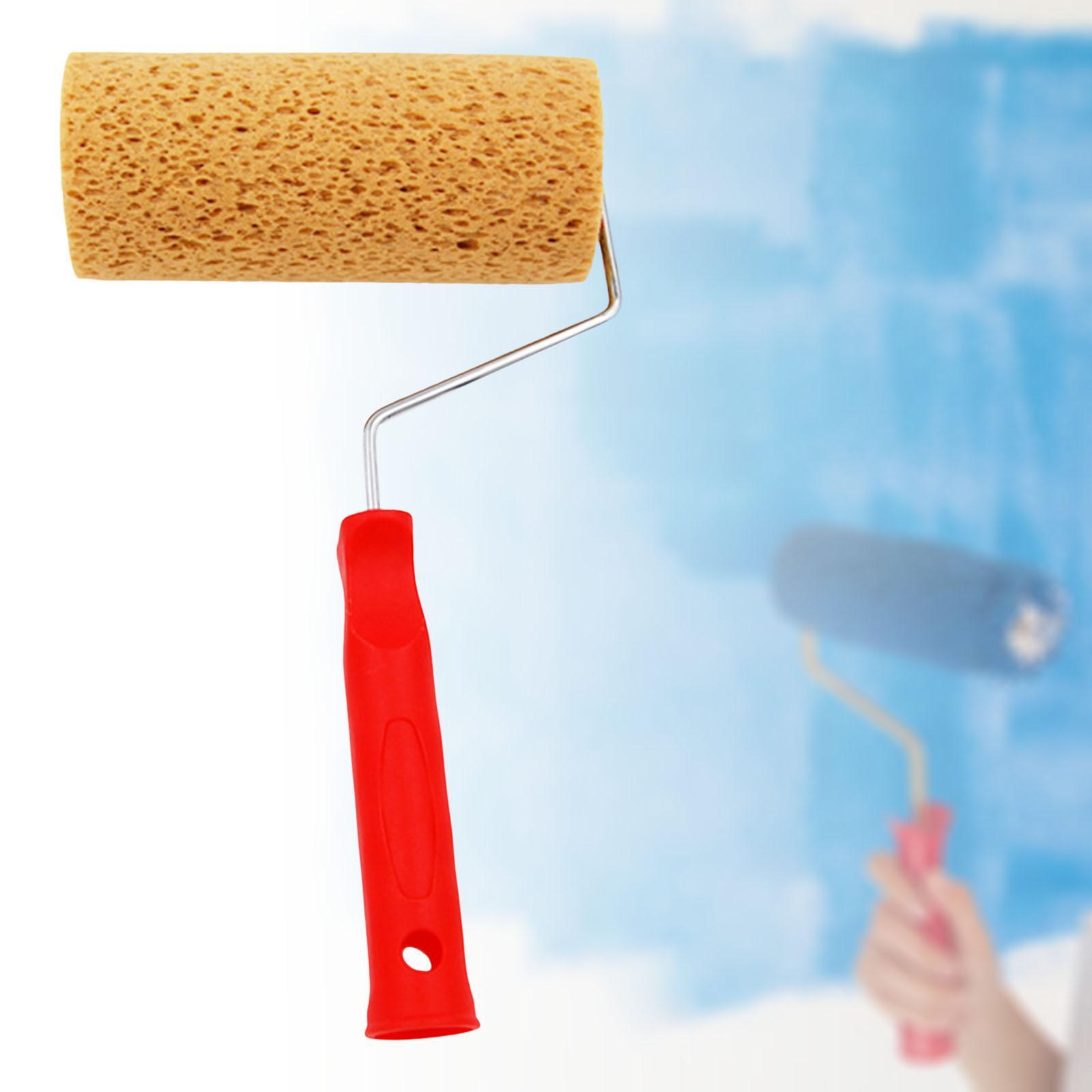 Portable Sponge Paint Roller Art Decorators Brush Smooth DIY Supplies for Interior