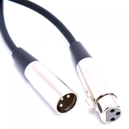 3Pin XLR Male To Female Plug Stereo Microphone Mic Audio Adapter Cable Cord