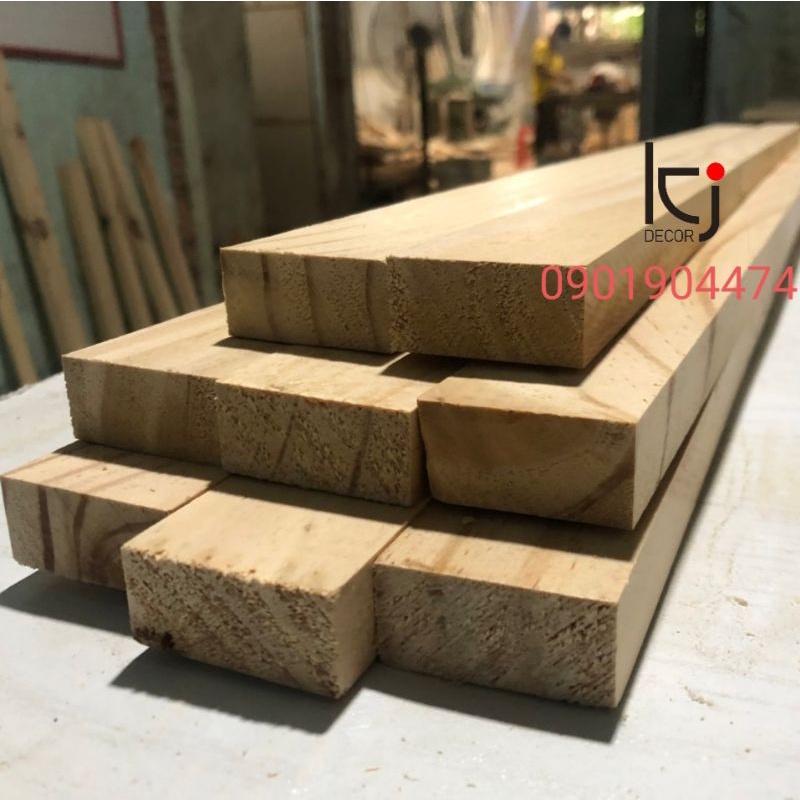 - THANH GỖ THÔNG DÀI 120x4x2 CM LÁNG MỊN 4 MẶT