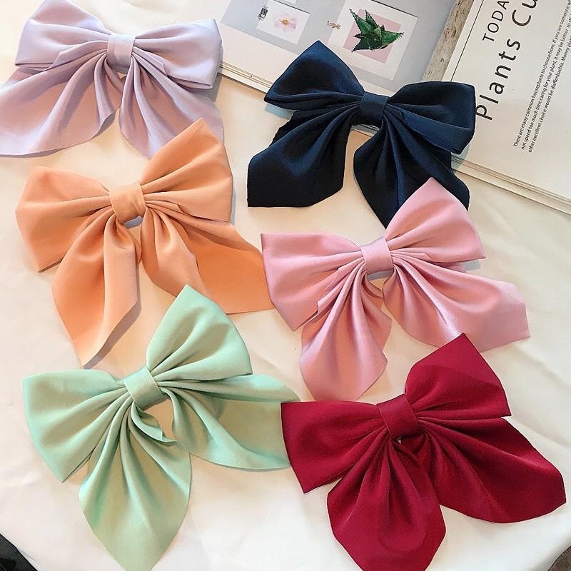 HOT TREND KẸP TÓC NƠ BẢN TO TIỂU THƯ Tatitava
