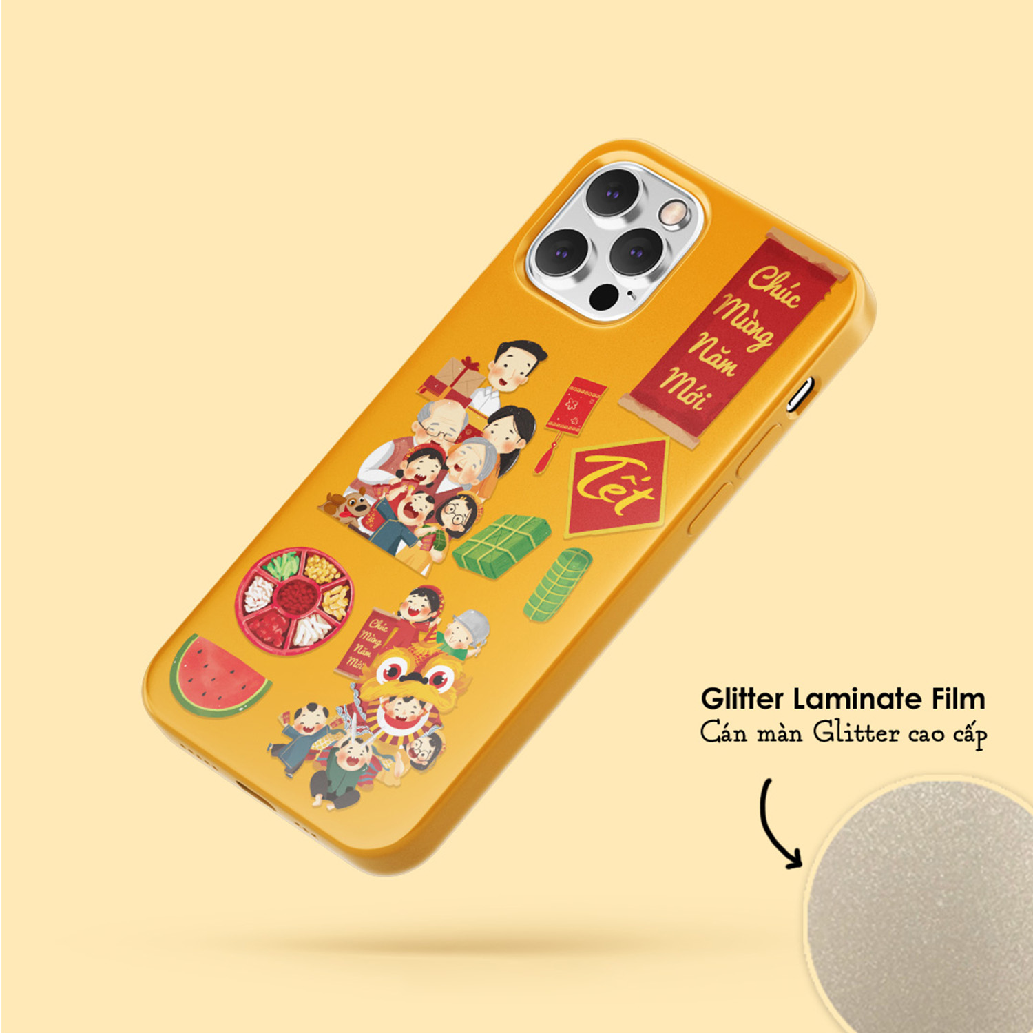 Vol.30 Happy Vietnamese New Year - Little Sticker Sheet A6 hình dán cán màn cao cấp Sticker Factory
