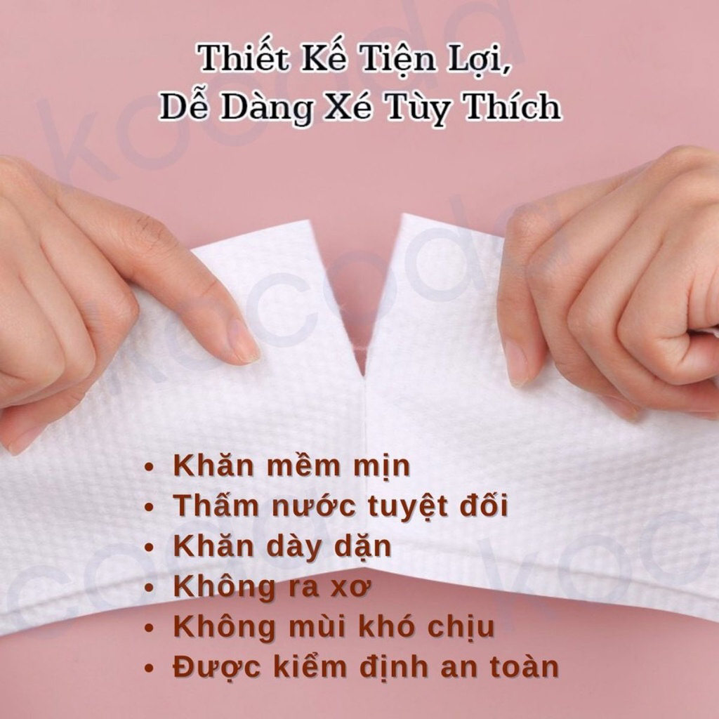 Khăn Lau Mặt Khô Dùng 1 Lần Animerry Nội Địa, Cuộn Khăn Giấy Lau Mặt Đa Năng, Khăn Tẩy Trang