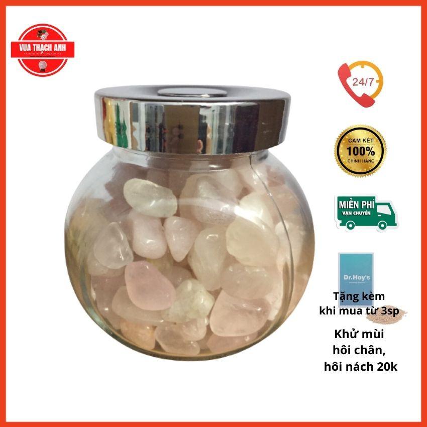 Lọ đá hồng phong thủy loại to 600g